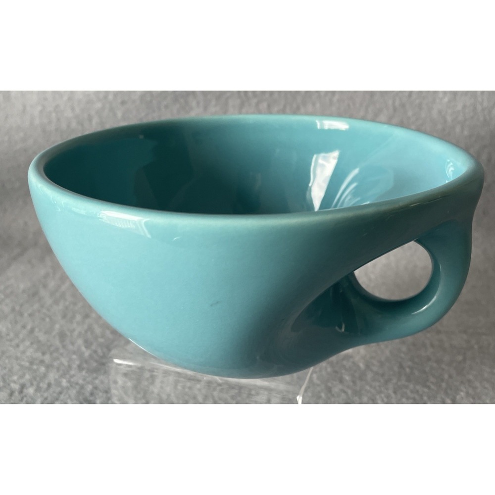 Vtg Buddha Bowl Elan McPherson 6" Flavour Design Soup Noodle Coffee Tea MCM Teal